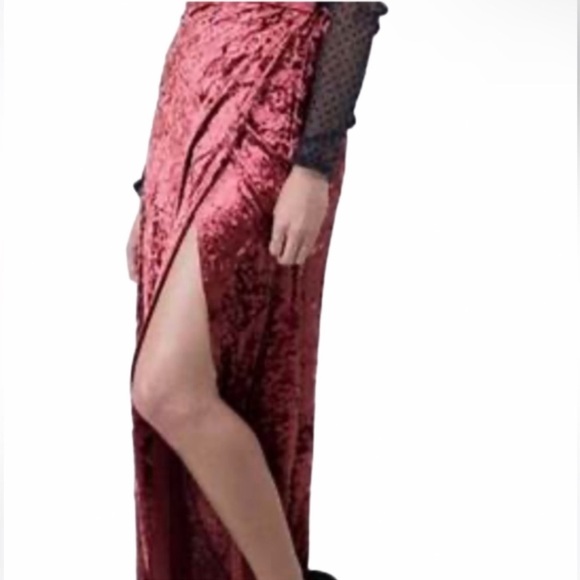 Band of gypsies red wrap skirt - Picture 1 of 5